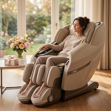Osaki 2026 4D AI Solo Flex Full Body Massage Chair with Intelligent Health Detection, Walking Technology, SL-Track System, Zero Gravity Reclining, Touchscreen Controller, Auto Body Scan