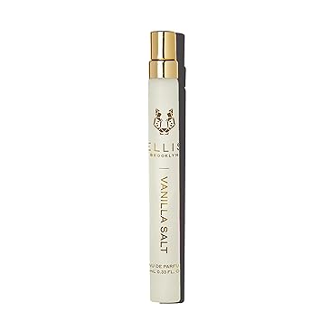 Ellis Brooklyn VANILLA SALT Eau de Parfum Travel Spray 0.33oz / 10ml - Gourmand Vanilla Perfume with Sea Salt, Luminous Musk, and Jasmine- Clean, Vegan, Cruelty-Free, Long Lasting Perfumes for Women