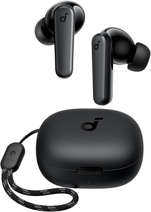 سماعات أذن لاسلكية من Anker P20i True ، برامج تشغيل 10 مم مع Big Bass ، Bluetooth 5.3 ، 30H وقت تشغيل طويل ، مقاوم للماء ، 2 ميكروفونات لمكالمات AI Clear ، 22 إعداد مسبق ، تخصيص عبر التطبيق