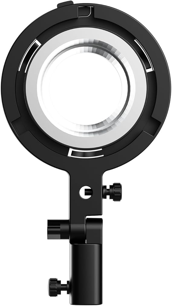 GVM Bowens Mount Adapter for PD60B PD60C PL60B PL60C, Updated Version Different Angles of Holder for Any Bowens Mount Accessories, Such as Softbox, Barndoor, Fresnel Lens