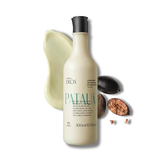 natura - Ekos Pataua Hair Anti-Breakage Re-Strengthening Conditioner - Hair Loss - Fortify Roots & Strands - Vegan Hair Care - Brazilian Beauty Secrets - Personal & Self Care - 10.1 fl oz (300ml)