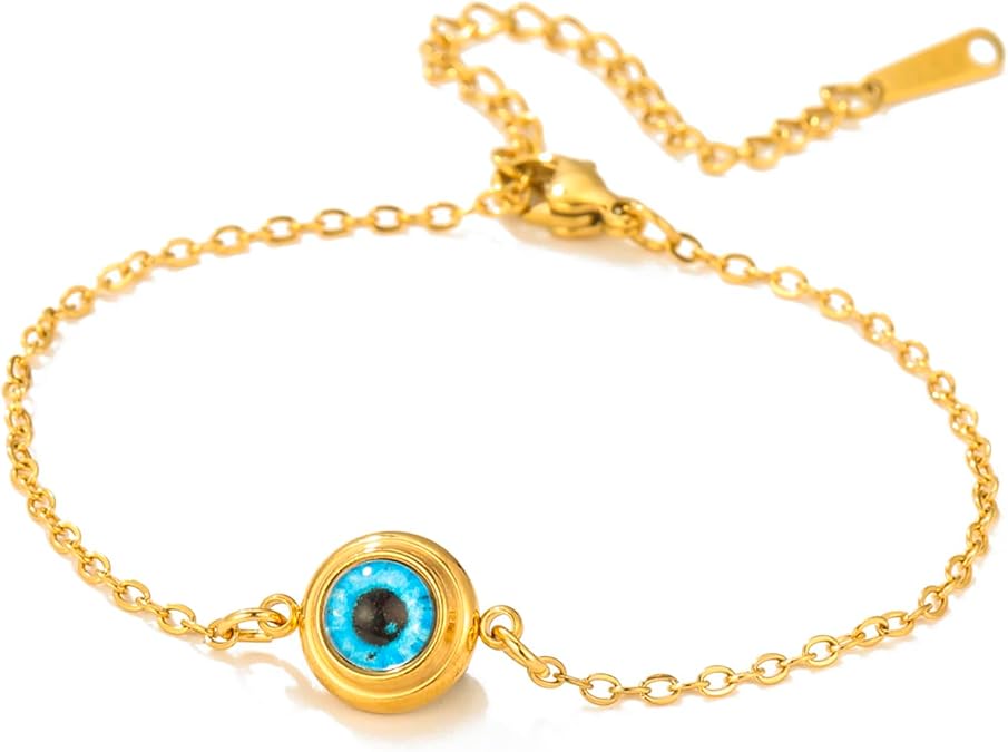 Evil Eye Bracelets Adjustable 7 Knot Handmade Lucky Red String Couples Anklets Greek Kabbalah Protection Amulet Beaded Jewelry Gift for Women Men