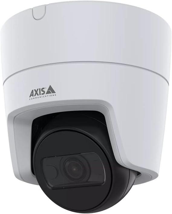 AXIS M3128-LVE 8 ميجابكسل برج قبة كاميرا IP، عدسة 2.9 ملم، تعمل بالذكاء الاصطناعي، أبيض