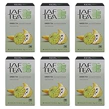 JAF TEA - Soursop Banana - Green Tea - 6 Boxes, 120 Tea Bags (20 each)