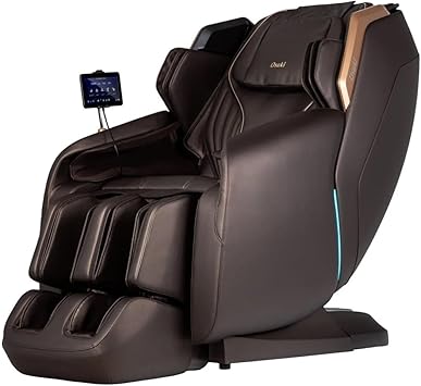 كرسي تدليك Osaki Atlas XL 4D SL-Track مع تدليك عميق للساق، نظام مسح الجسم الذكي، بني