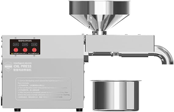 Commercial Oil Press Machine, Oil Presser Stainless Steel Oil Extractor Expeller Machine, for Nut and Seed Oil Press, Commercial Domestic Use