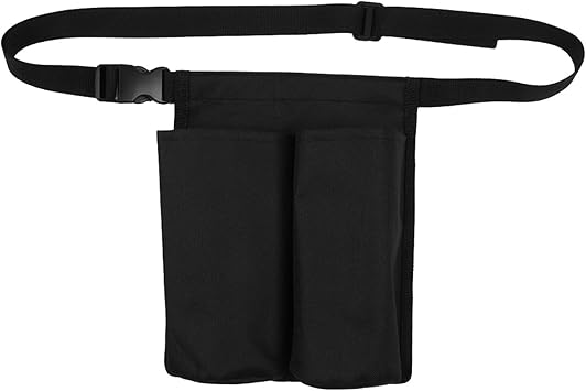 Massage Bottle Bag, Professional Massage Therapist Holster for 2 Bottles, Lotion Oil Waist Holder Organizer with Adjustable Belt, 2 Pockets (Bag Only)