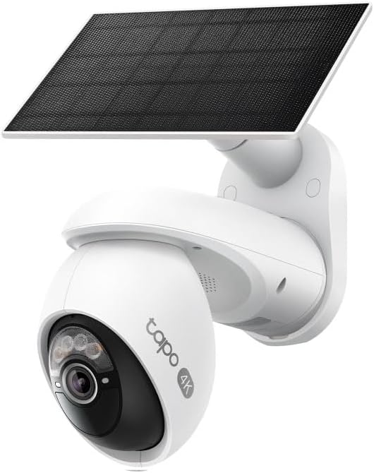 Tapo C660 KIT | 4K 8MP Güneş Enerjili Güvenlik Kamerası Kiti | 360° AI Takip | Çift Bant Wi-Fi | Starlight Renkli Gece Görüşü | KişiEvcil HayvanAraç Algılama |18x Zoom | 10000mAh Pil