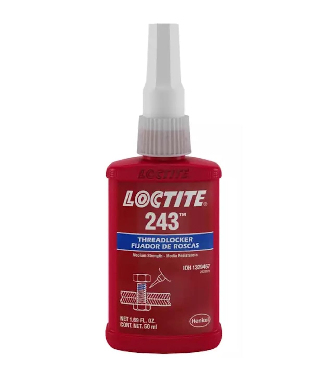 Loctite 243  50ml  Threadlocker  Medium Strength  New 1.69 Ounces 243