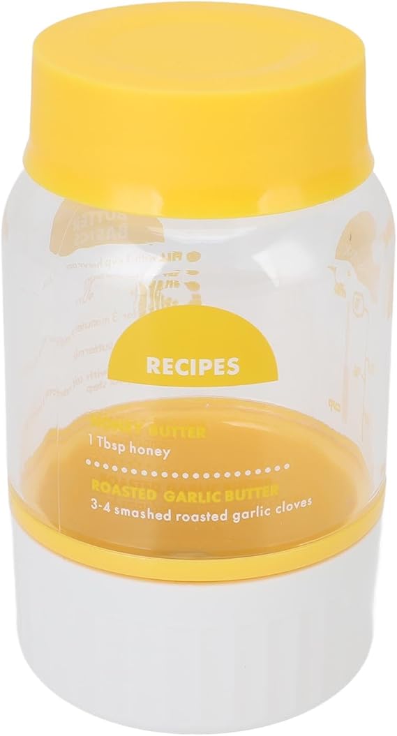 Butter Churner, Butter Churn, Butter Maker, Butter Maker Cup Plastic Multifunctional Cream Separator Butter Making Bottle for Kitchen Cooking Baking