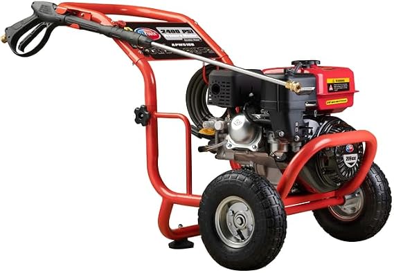كل الطاقة ، غسالة الضغط APW5108 2400 PSI 2.5 GPM ، 5 فوهات رذاذ توصيل سريعة ، محرك JD 209cc بنزين
