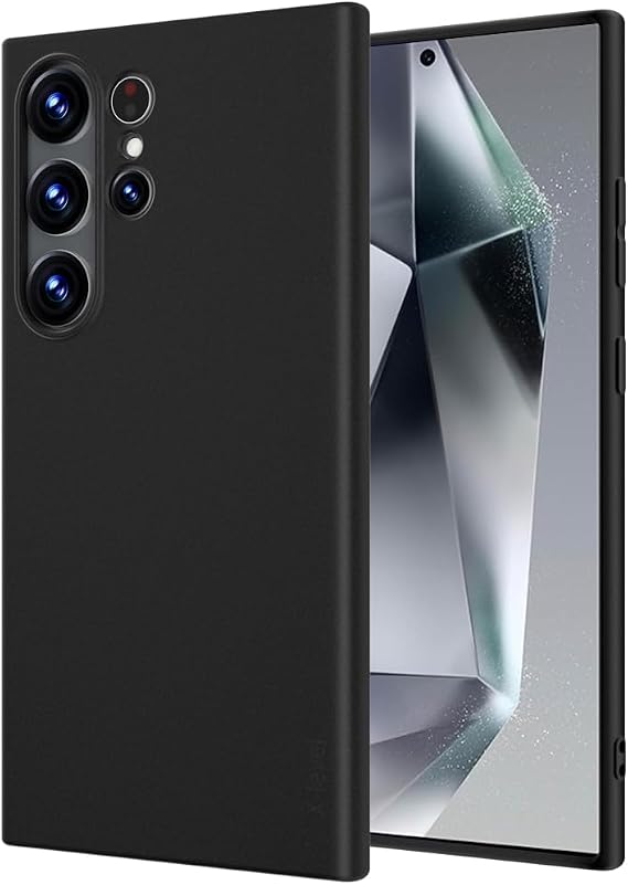 X-level for Samsung Galaxy S24 Ultra Case Slim Fit Ultra-Thin Super Soft TPU [Guardian Series] S24 Ultra Phone Back Cover Light Protective Matte Finish Coating Case -Black