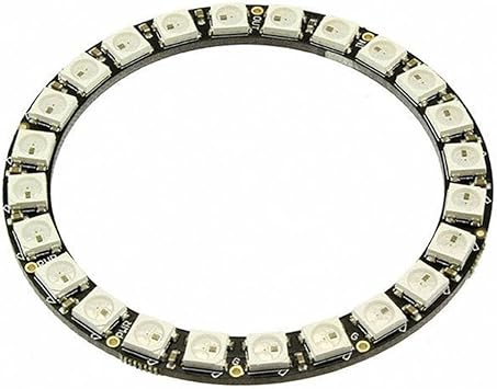 Adafruit 100226 24 RGB Neopixel LED Ring مع برامج تشغيل مدمجة