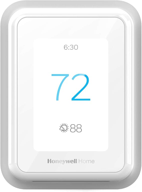 Honeywell Home T9 WIFI ترموستات ذكي ، جهاز استشعار غرفة ذكي جاهز ، شاشة تعمل باللمس ، Alexa و Google Assist