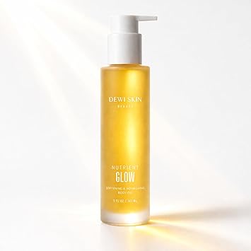 Nutrient Glow Body Oil Lightweight Body Oil with Camellia, Squalane & Vitamin C Fast-Absorbing Oil for Soft, Radiant-Looking Skin 5 fl oz