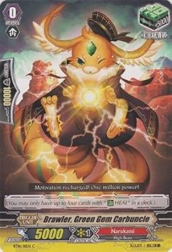 قتال!! Vanguard TCG - Brawler ، Green Gem Carbuncle (BT16 / 111EN) - Booster Set 16: Legion of Dragons & Blades ver.E
