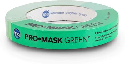 IPG ProMask Green, 8-Day Painters Tape, 0.70 x 60 yd, Green, Single Roll