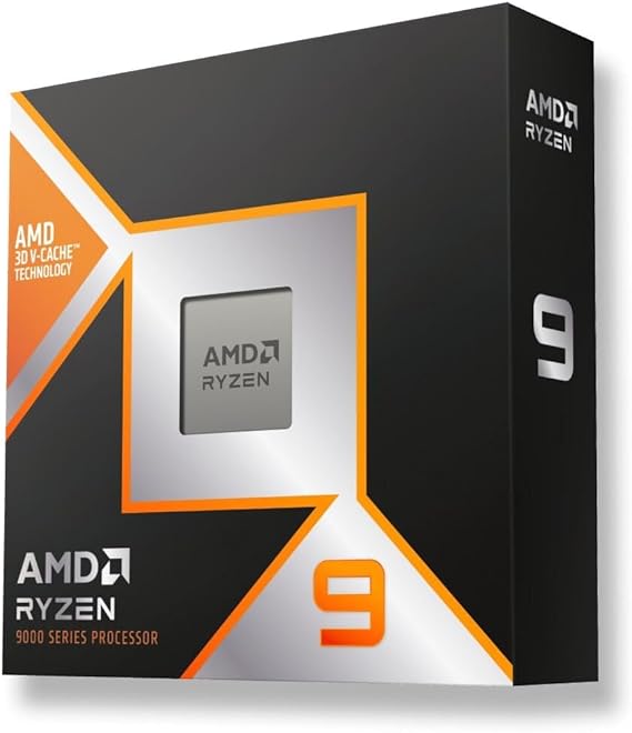 AMD Ryzen 9900X3D المعالج، 3 D V-Cache™، 12 النوى/24 المواضيع، 140 MB ذاكرة التخزين المؤقت، TDP 120 W، AM5 المقبس، الحد الأقصى للتردد حتى 5.5 GHz، DDR5 و PCIe 5.0