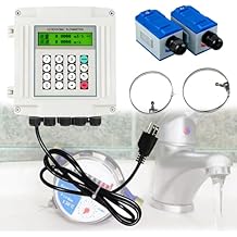 Liquid Water Flow Meter Ultrasonic Clamp-on Transducers Sensors Flowmeter for Pipe Diameter DN15 to 6000mm,30~90 C Temperature Range DN700