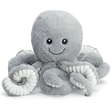 burton+BURTON Plush Small Gray Octopus, 11-Inch