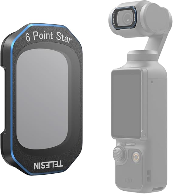 Osmo Pocket 3 Six-Point Star Filter, Osmo Pocket 3 İçin Telesin Six-Point Yıldız Filtre
