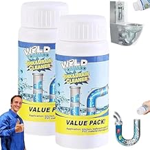 Sink and Drain Cleaner, Wild Tornado Cleaner Drain Cleaner, Multi-functional Pipe Dredge, Powerful Sink and Drains Cleaners Powder for Kitchen and Bathroom (2)