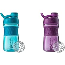 زجاجة BlenderBottle 20 أونصة زجاجات SportMixer Shaker مع خفقت سلك BlenderBall والبرقوق والبط البري