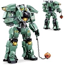 BDXEJV Transforming Robot Mech Building Block Sets, Mech Toys for Kids, Destroy Warrior City Soldier Mecha Model Action Mech Model Building Kit, Cool Creative Robots Toys Gift for Teens Boys, 542 PCS