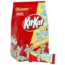 KIT KAT Lemon Crisp Wafer Candy, Snack Size Individually Wrapped Bars, Refreshing Lemon Flavored Creme with Crispy Wafers, Bulk Candy Bag, Approx. 62 Pieces, Easter & Spring Treats