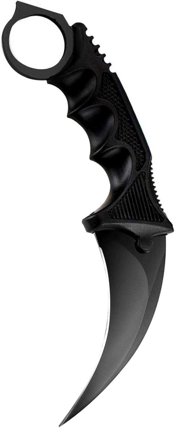TOPOINT سكين Karambit ، سكين من الفولاذ المقاوم للصدأ مع سكين غمد وسكين الحبل CS-GO للصيد والتخييم الميداني