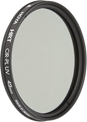 Hoya Circular Polarizer Filter HRT CIR-PL UV 49mm Polarizing Filter with UV Absorbing Glass, High-Rate Transparency Film for Camera Lens Multi-Coated Aluminum Frame & Water Resistant