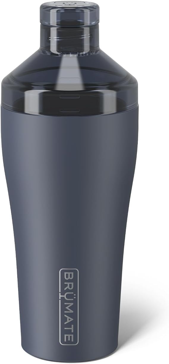 BruMate Cocktail Shaker 22oz Insulated Stainless Steel Shaker - 100% Leakproof - No Condensation (Nightfall Blue)