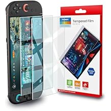 HEATFUN Switch 2 Screen Protector, Blue Light Blocking Tempered Glass Screen Protector for Switch 2, 9H Hardness, HD Clear, Anti-Fingerprint, Anti-Scratch, Eye Protection, Easy Installation - 2-Pack