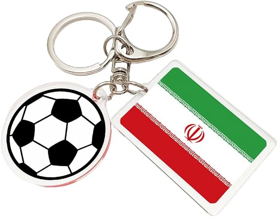 2026 World Cup Soccer Keychain - 2026 World Cup Flag Keychain, Soccer Fan Gift & Souvenir (2PCS)