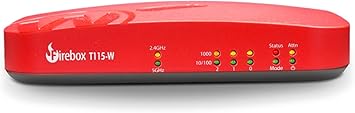 قم بالتبديل إلى WatchGuard Firebox T115-W مع مجموعة أمان أساسية لمدة 3 سنوات - جدار حماية سطح المكتب Wi-Fi 7، 3 منافذ 1 جيجابايت، أمان صامت بدون مروحة للمكاتب الصغيرة (WGT116413)