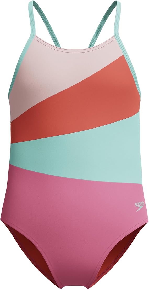 Speedo Girl's Swimsuit One Piece Thin Straps