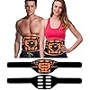 EMS Abdominal Belt, No Gel Required, Stainless Steel Electrode Pad, Muscle Training, Training Machine, Calorie Display, 8 Piece Stainless Steel, Strongest Model, No Gel Sheet Required, For Abs