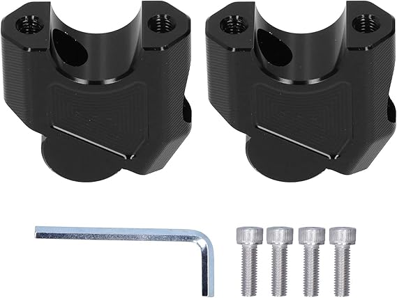 Motorcycle Handlebar Risers for Benelli 502C TRK502/502X/752S Leoncino BJ500, 28mm / 1.1in Diameter Riser Clamps with Easy Installation