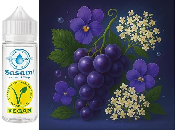 Midnight Bloom - Violet Grape & Elderflower Flavor Concentrate - Vegan - Sasami - 10ml