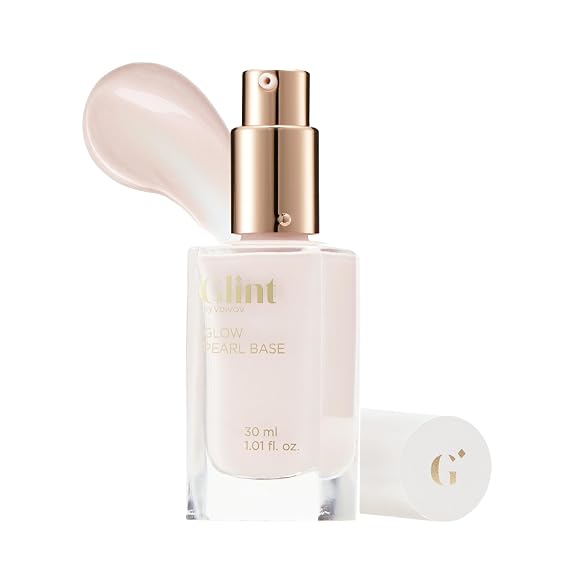 GLINT Glow Pearl Base (30 مل / 1.01 أونصة سائلة) أساس مرطب مع توهج شمبانيا مشع وردي لبشرة طبيعية مضيئة | العناية بالبشرة الكورية