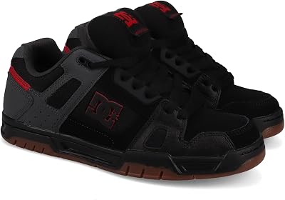 حذاء تزلج DC للرجال، أسود، REDGum، 11