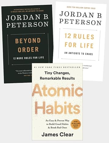 Personal Growth 3 Books Collection Set - Beyond Order, 12 Rules for Life, Atomic Habits - Transformative Wisdom for a Better Life