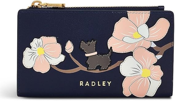 RADLEY London Coin Street - Magnolia Medium Ziptop Wallet, Blue, M, Modern