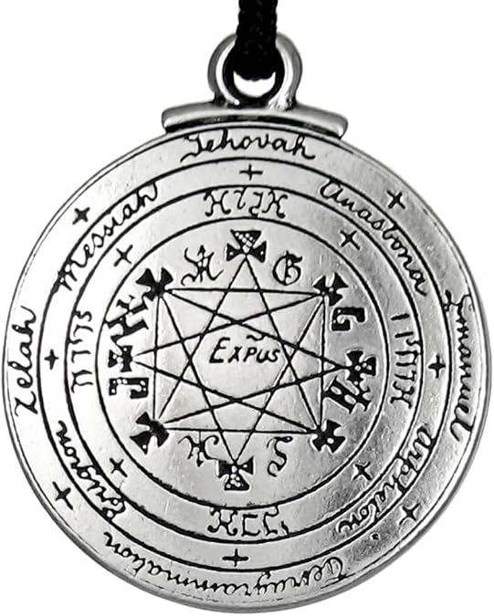 Pewter Pentacle of Solomon Amulet Talisman Pendant