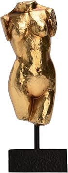 تمثال Guichifun Sculptures Home Decor Bust Female - الشكل Resin Decoration Modern Decorative Figures الصفحة الرئيسية Art Sculpture هدايا عيد الميلاد للرجال والنساء 2.25 X 1.5 X 7.5 Inch