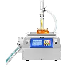 Viscous Liquid Filling Machine,LCD Single Head Honey/Sesame Paste/Edible Oil Quantitative Liquid Filling Machine with Memory,0.02-22.05Lbs Digital Control Quick Filler,Lubricating Oil Bottle Filler