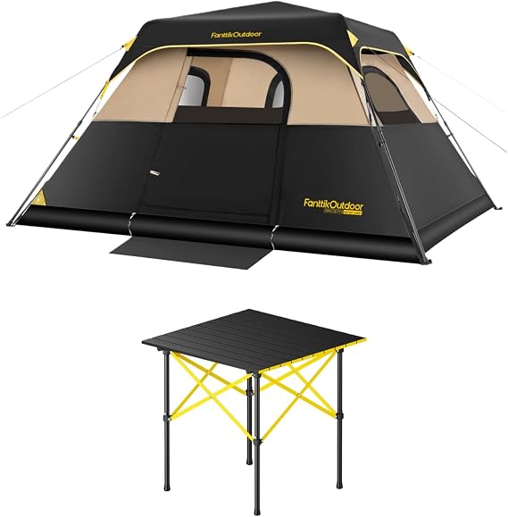 خيمة التخييم FanttikOutdoor Zeta C6 Pro وطاولة التخييم FanttikOutdoor Zeta V11 Pro متوسطة الحجم