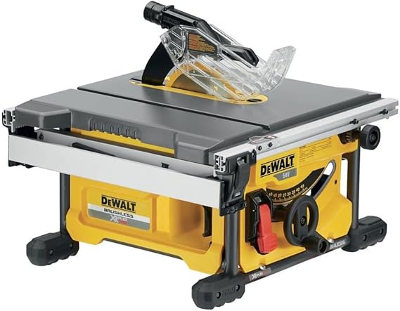 Dewalt DCS7485N-XJ XR Flex Volt Table Saw Bare Unit 108 W 54 V Yellow/Black 210 mm Set of 8 Pieces