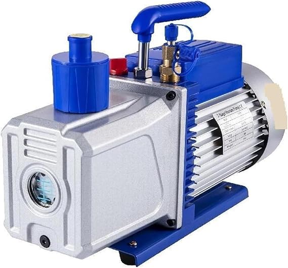 مضخة فراغ 6-10 قدم مكعب في الدقيقة 1 حصان مضخة فراغ تكييف هواء مزدوجة المرحلة 5PA Ultimate Vacuum Refrigerant HVAC Air Tool تركيب وصيانة مكيف الهواء (6 قدم مكعب في الدقيقة 1-2 حصان)