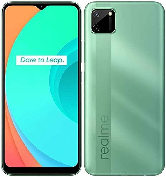 Realme C11 (32 جيجابايت ، 3G Ram) Android 10 realme UI 1.0 | Octa-core PowerVR GE8320 | Dual 13 MP، 2 MP LED Flash، 1080p@30 إطارًا في الثانية | Li-Po 5000 mAh | الموديل الدولي (متوافق مع GSM) (أخضر)